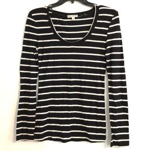 black and white striped long sleeve